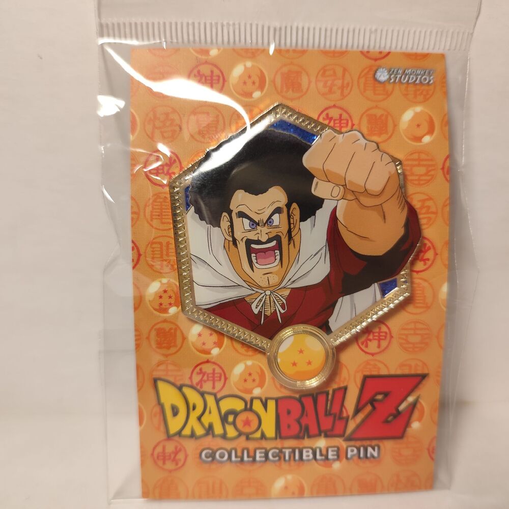 Dragon Ball Z Hercule Satan Enamel Pin Full Color Official DBZ Anime Badge